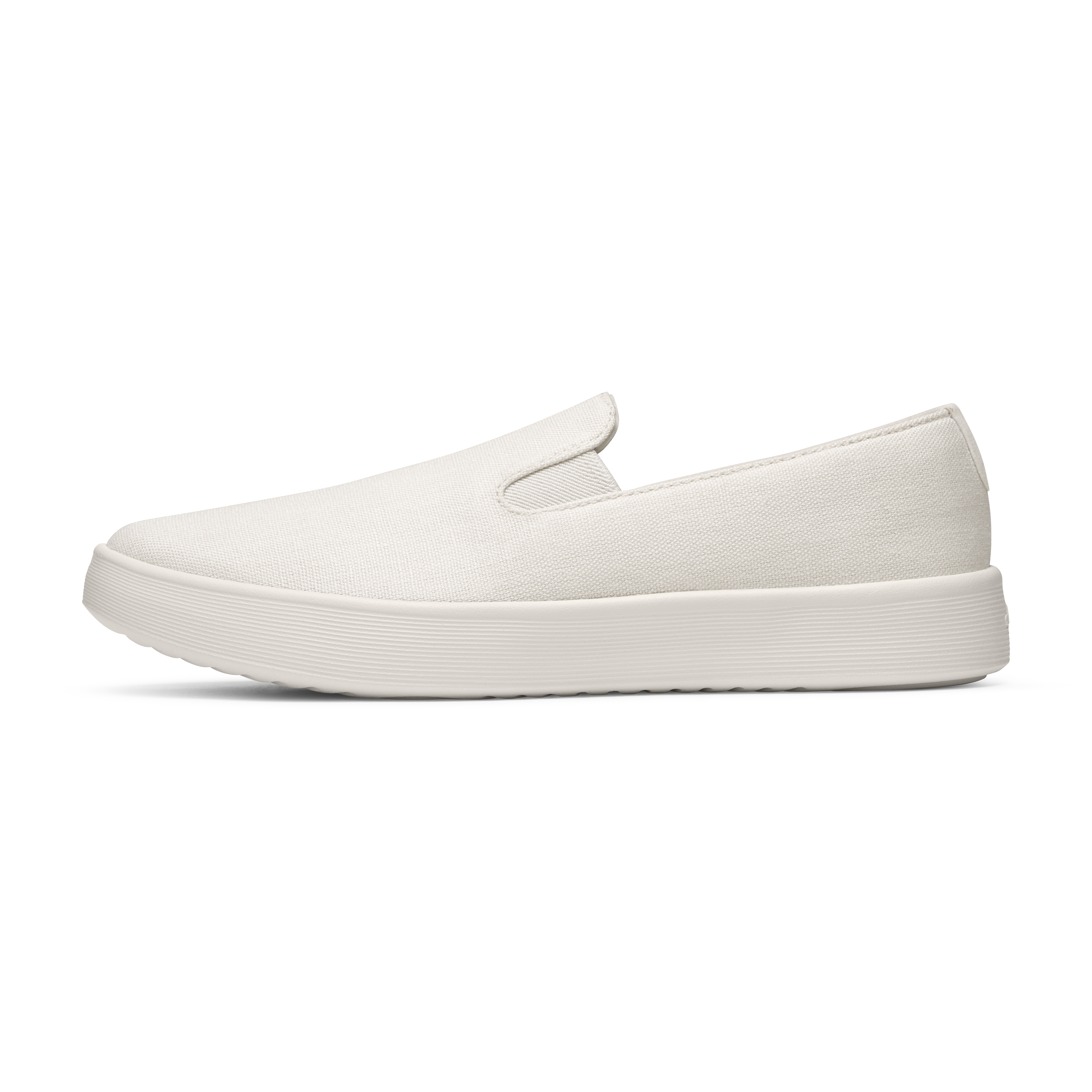 Men's Canvas Cruiser Slip On - Warm White (Natural White Sole)